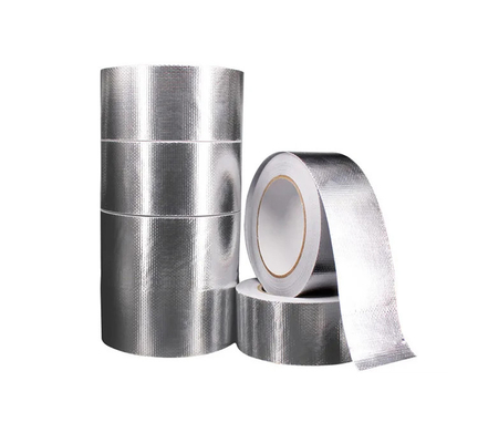 HVAC Ognioodporna folia aluminiowa Wodoodporna taśma Taśma termoizolacyjna z włókna szklanego