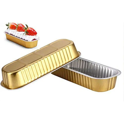 200 ml Mini Loaf Aluminiowe pudełko na wynos Pieczenie Duże pojemniki foliowe