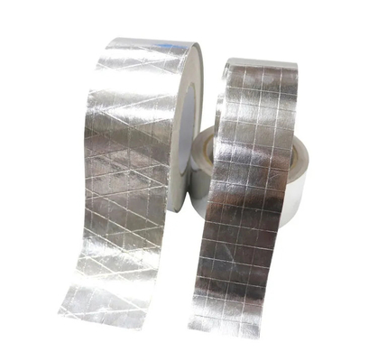 2-kierunkowa taśma aluminiowa FSK Wodoodporna żywica samoprzylepna Folia wzmocniona HVAC Taśma Scrim Kraft