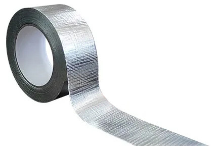 Wzmocniona izolacja termiczna Taśma z folii aluminiowej HVAC Laminowana taśma z siatki PE