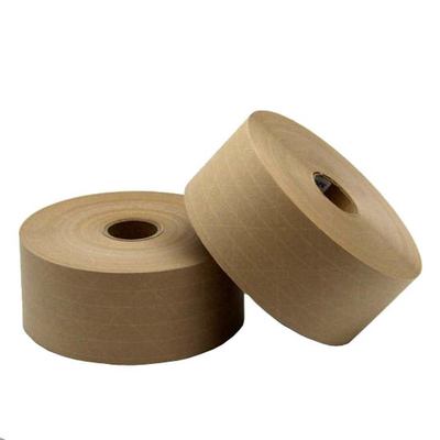 Ekologiczna wzmocniona taśma papierowa Kraft Taśma papierowa aktywowana mokrą wodą