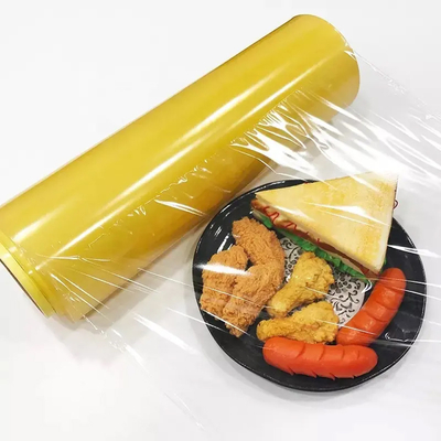 Food Grade Przezroczysta folia PVC Cling Film Food Wrap Presevative Film For Machine