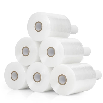 Mini ręczna rolka folii stretch LLDPE z rozszerzonym dozownikiem rdzenia papieru