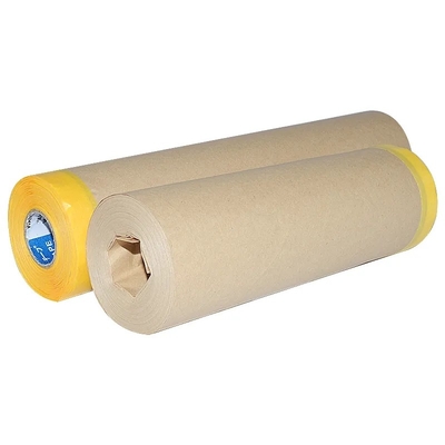 Biodegradowalna powłoka do malowania samochodów Papier pakowy Wstępnie klejona folia Maskująca folia papierowa do lakieru samochodowego