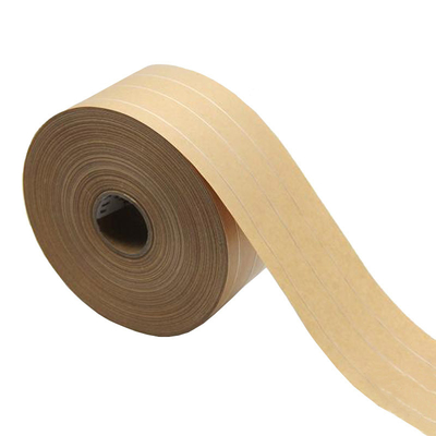Aktywowana wodą samoprzylepna taśma papierowa Kraft Wzmocniona brązowa taśma papierowa Kraft Eco
