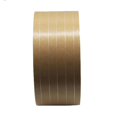 Aktywowana wodą samoprzylepna taśma papierowa Kraft Wzmocniona brązowa taśma papierowa Kraft Eco