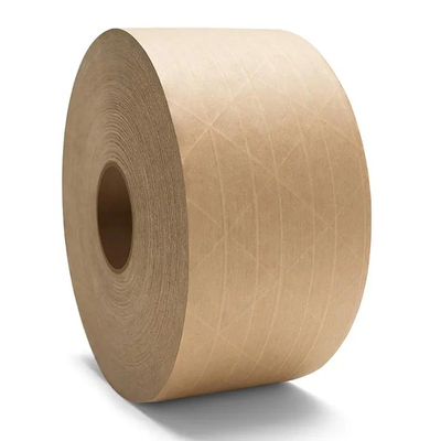 Ekologiczna wzmocniona taśma papierowa Kraft Taśma papierowa aktywowana mokrą wodą