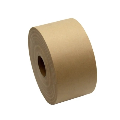 Niewzmocniona brązowa taśma papierowa Kraft Ekologiczna taśma papierowa aktywowana mokrą wodą