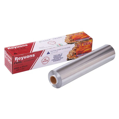 Food Grade Kitchen Gotowanie Rolka folii aluminiowej z plastikowym uchwytem Metalowe ostrze
