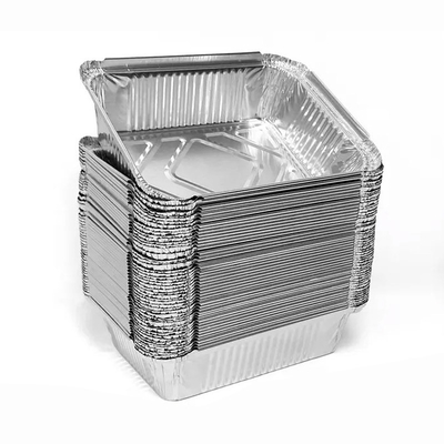 1LB Custom 8342 Pojemniki na żywność z folii aluminiowej 450 ml Pojemnik na żywność Folia z pokrywką