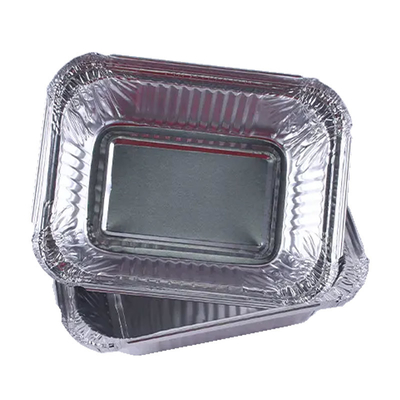 260 ml Małe aluminiowe pojemniki na wynos Pieczenie Jednorazowa taca z folii aluminiowej z pokrywką