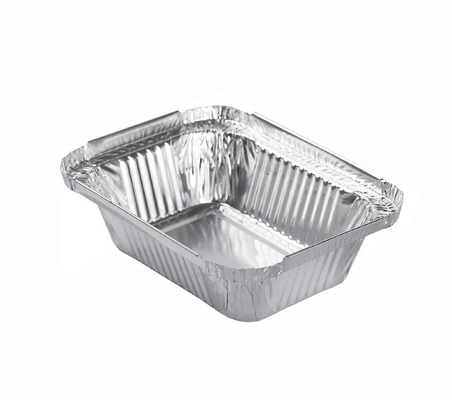 260 ml Małe aluminiowe pojemniki na wynos Pieczenie Jednorazowa taca z folii aluminiowej z pokrywką