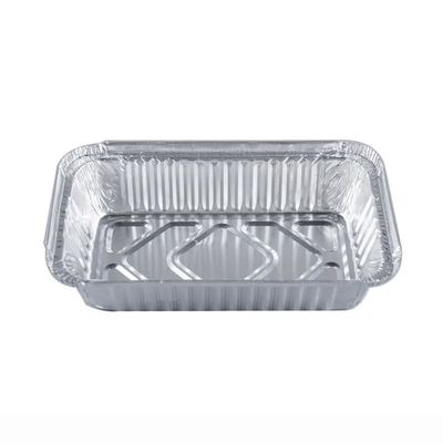 550 ml Pojemniki na żywność z folii aluminiowej Pakowanie żywności na wynos Aluminiowe jednorazowe pudełko z pokrywką