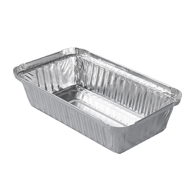 550 ml Pojemniki na żywność z folii aluminiowej Pakowanie żywności na wynos Aluminiowe jednorazowe pudełko z pokrywką