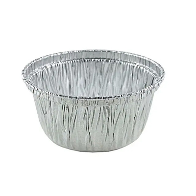 Okrągłe pojemniki na żywność z folii aluminiowej na wynos 130 ml Jednorazowe kubki Ramekins