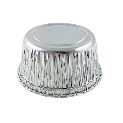 Okrągłe pojemniki na żywność z folii aluminiowej na wynos 130 ml Jednorazowe kubki Ramekins