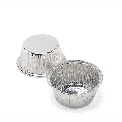 Okrągłe pojemniki na żywność z folii aluminiowej na wynos 130 ml Jednorazowe kubki Ramekins