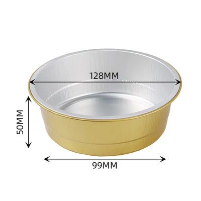 450 ml kolorowe pojemniki na żywność z folii aluminiowej Smoothwall jednorazowe kubki do pieczenia puddingu z pokrywką