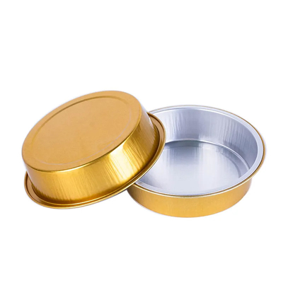 150ml jednorazowe pojemniki na żywność z folii aluminiowej okrągłe kolorowe mini babeczki do pieczenia babeczek z pokrywką