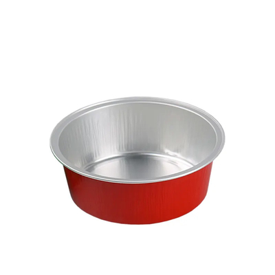 150ml jednorazowe pojemniki na żywność z folii aluminiowej okrągłe kolorowe mini babeczki do pieczenia babeczek z pokrywką