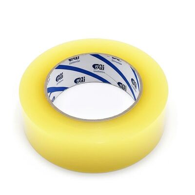 Taśma opakowawcza BOPP wrażliwa na ciśnienie o silnej przyczepności i długości 50 m do opakowań przemysłowych